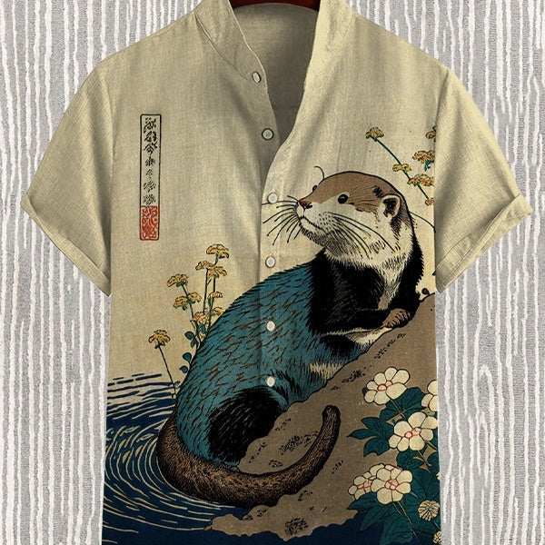 T-shirt à manches courtes style animal numérique 3D