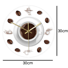 LED light transparent decorative wall clock