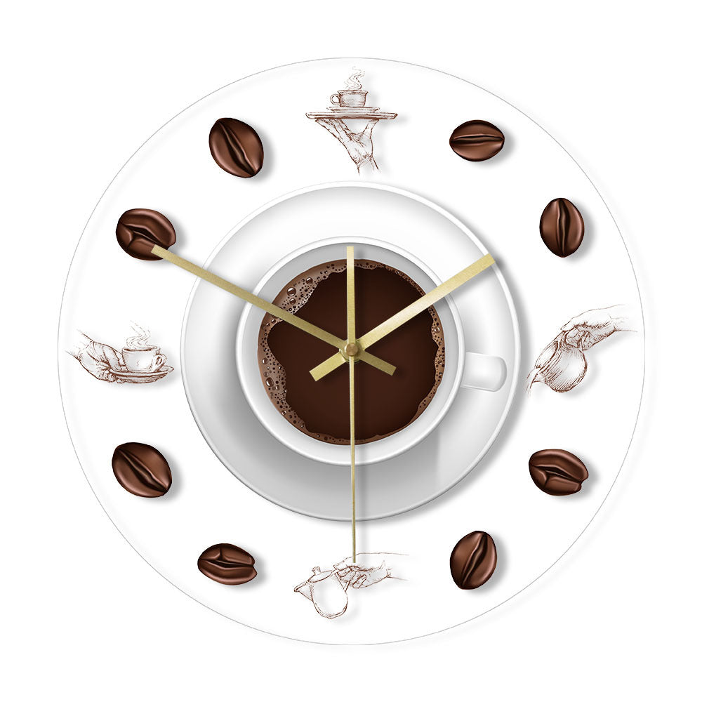 LED light transparent decorative wall clock