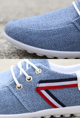 Chaussures en toile à semelle souple pour homme, chaussures de sport et de loisirs en tissu ancien de Pékin, chaussures à pois