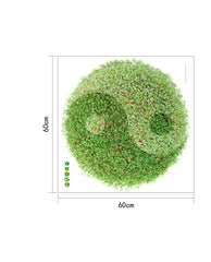 QT-0220 DIY Wall Sticker Green Grass Tai Chi Pattern floor-coverings Wallpapers Art Mural Waterproof Wall Stickers Home Decor
