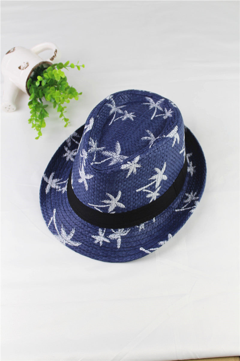 Chapeau de paille d'été pour enfants, imprimé, chapeaux pour bébés