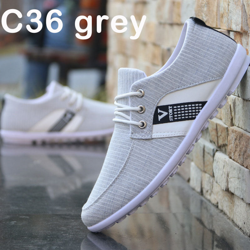 Chaussures en toile à semelle souple pour homme, chaussures de sport et de loisirs en tissu ancien de Pékin, chaussures à pois