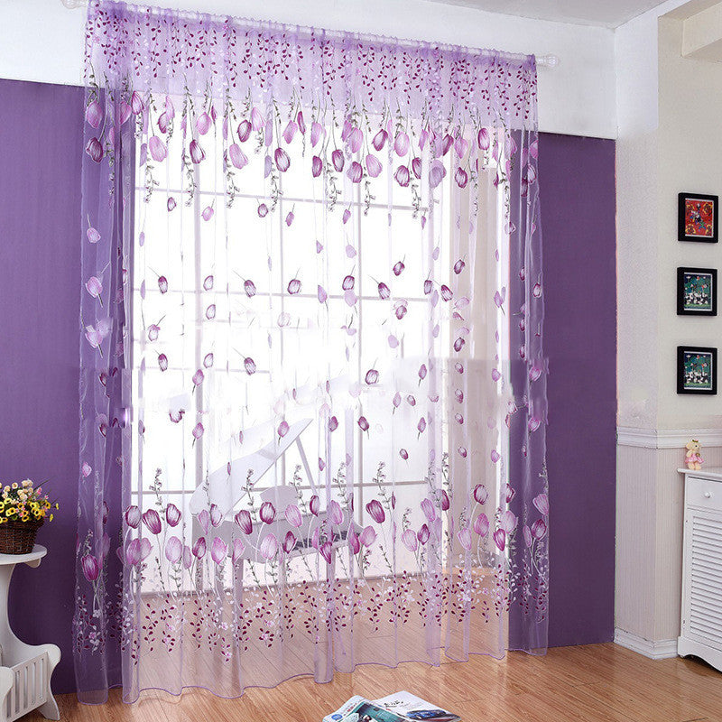 Rideau d'impression offset tulipe