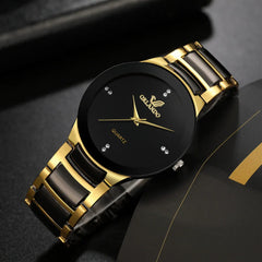 Exquisite Dual-Tone Steel Watch – Orlando