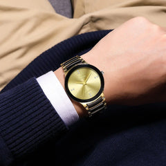 Exquisite Dual-Tone Steel Watch – Orlando