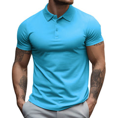 Men's Oversized Collar Solid Color T-shirt