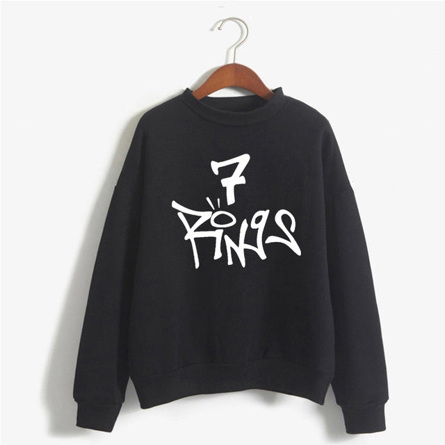 Sudadera con capucha, jersey, No Tears Left To Cry, Dios es una mujer, Ariana Grande, 7 Rings, sudadera para mujer, Seven Rings, Thank U Next