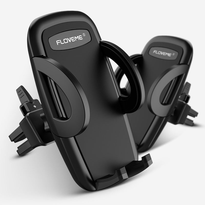 Soporte para teléfono de coche con toma de corriente de 360°