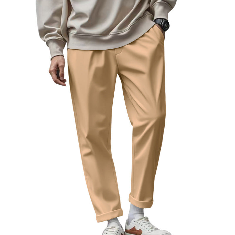 Pantalon pour homme avec poches, décontracté, ample, confortable, à séchage rapide, avec ceinture nouée