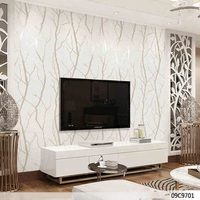Modern Minimalist Line Three-dimensional Deerskin Velvet Wallpaper