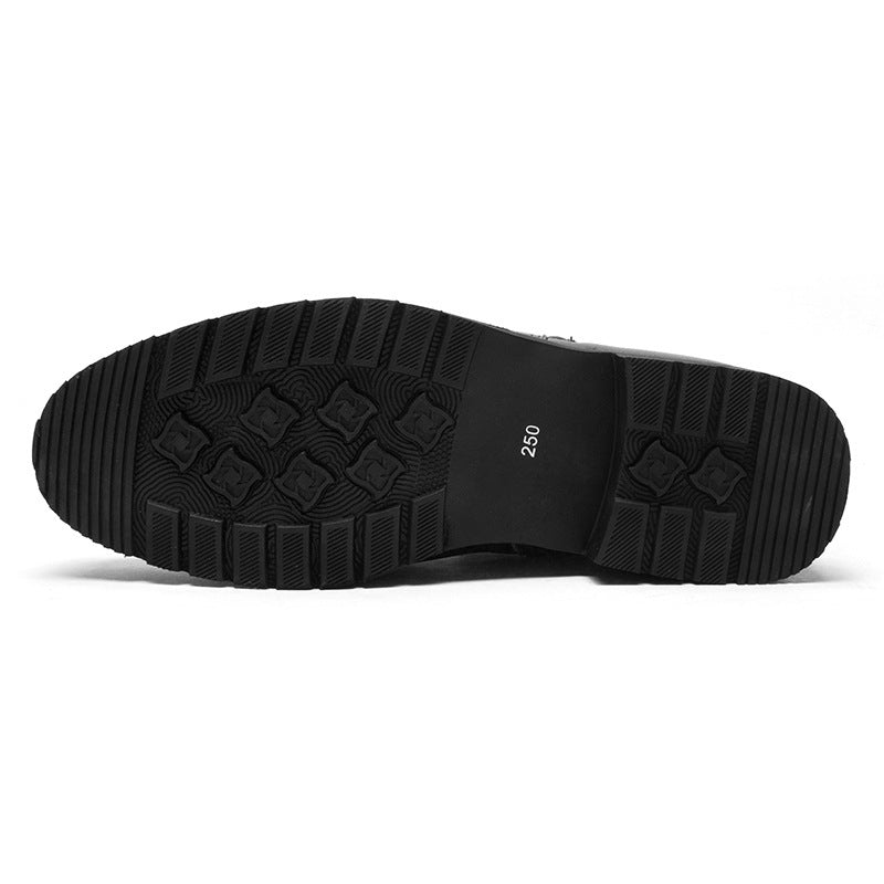 Zapatos formales de cuero para hombre, zapatos de talla grande para hombre, moda