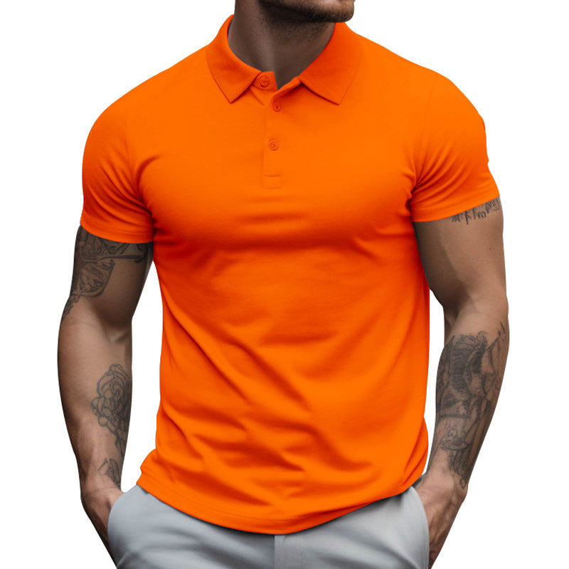 Men's Oversized Collar Solid Color T-shirt