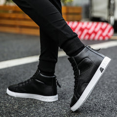 Botas altas casuales, zapatos de estilo coreano de moda.