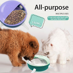 Distributeur de lait pour chaton, abreuvoir pour chien et chat, biberon pour chiot, 4 tétines, bol à lait à bulles pour l'allaitement de plusieurs chatons
