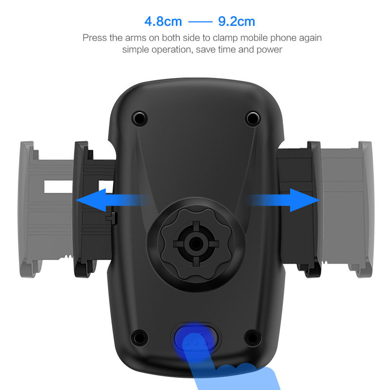 Soporte para teléfono de coche con toma de corriente de 360°