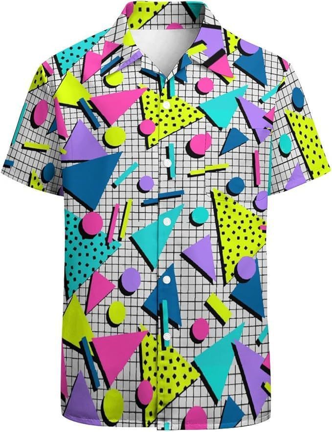 Camisa casual de manga corta para hombre a juego
