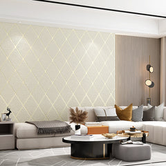 Faux Deerskin Wallpaper Bedroom 3D Three-dimensional Lattice