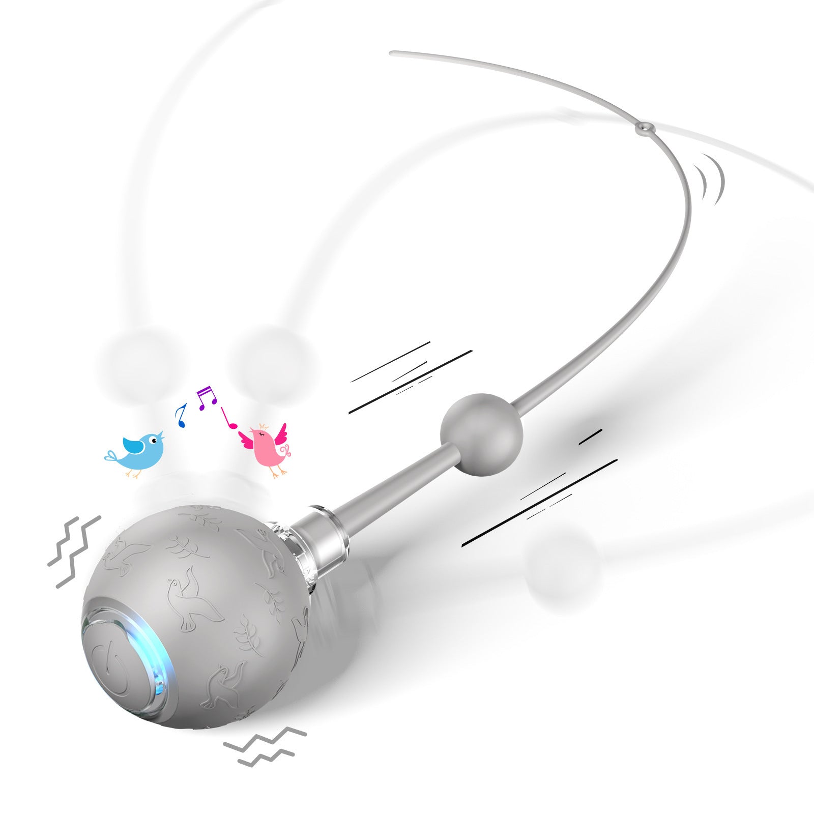Intelligent Gravity Cat Toy Ball Strap Electric Rope Cat Teaser Toy Cat Toy