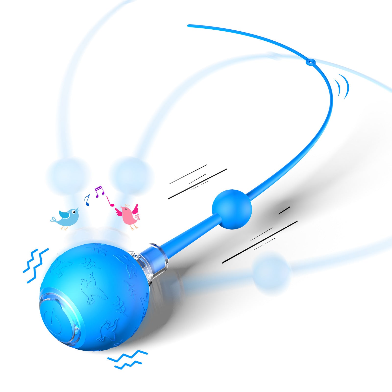 Intelligent Gravity Cat Toy Ball Strap Electric Rope Cat Teaser Toy Cat Toy