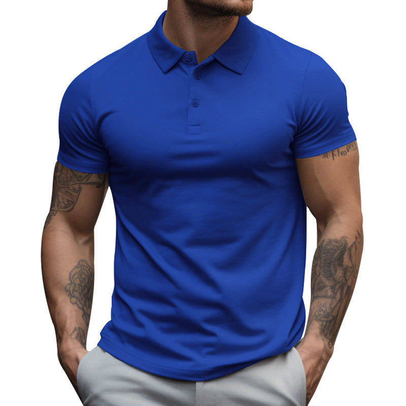 Men's Oversized Collar Solid Color T-shirt