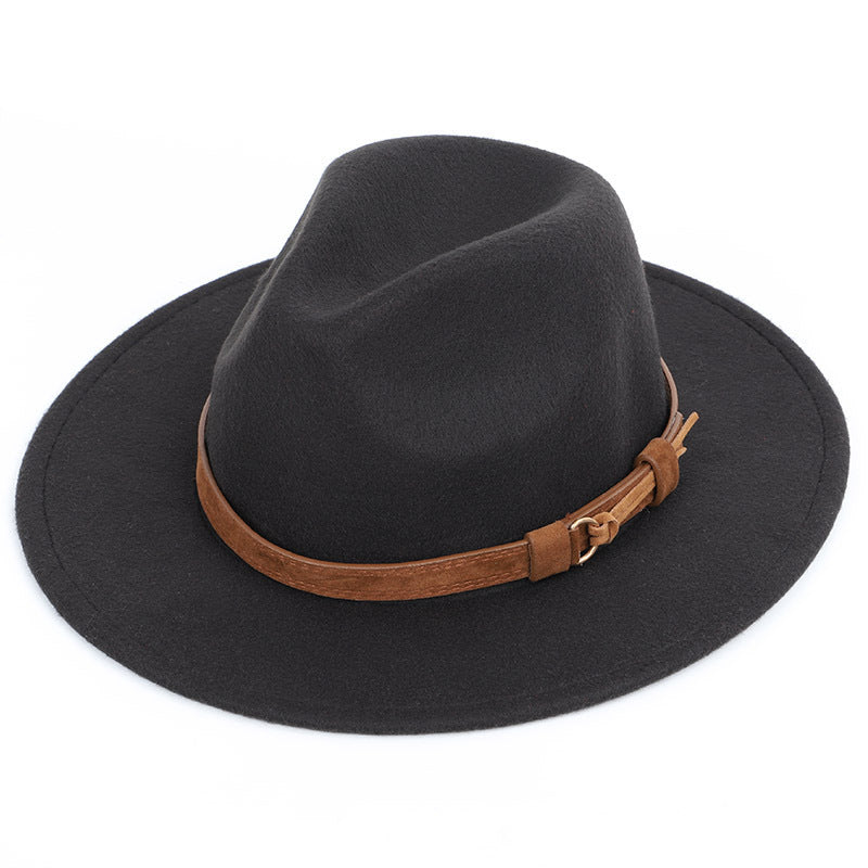 Men's Big-brimmed Felt Top Hat Photo Props Decoration Soft Display