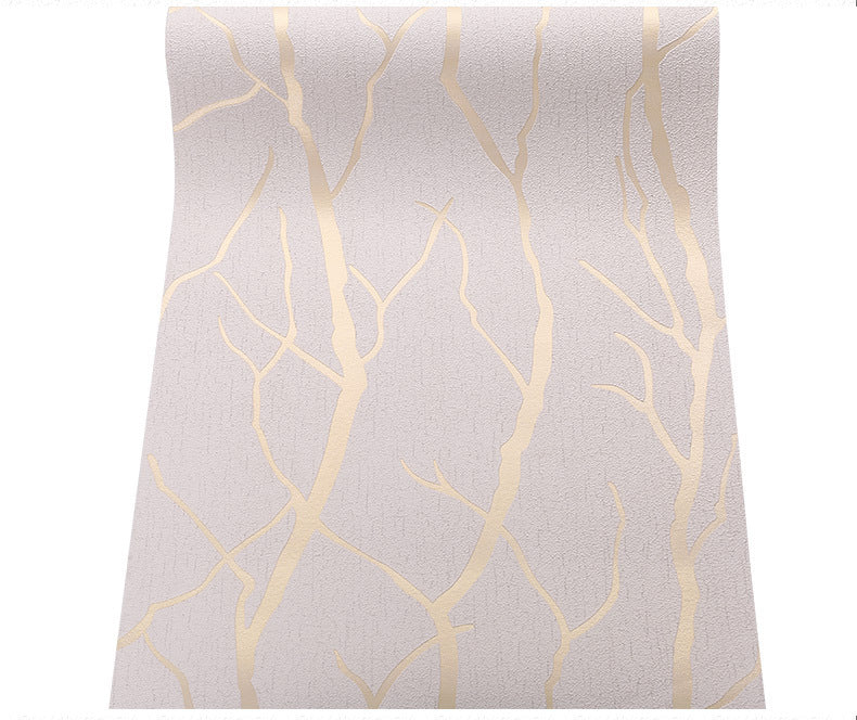 Modern Minimalist Line Three-dimensional Deerskin Velvet Wallpaper