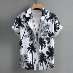 Camisa hawaiana de manga corta con estampado 3D de verano para hombre