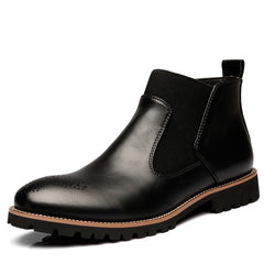 Bottes en cuir Brock pour hommes, chaussures Martin pour hommes 