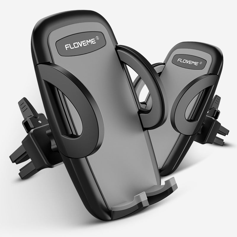 Soporte para teléfono de coche con toma de corriente de 360°