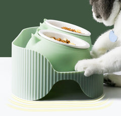Gamelle en céramique pour chat et animal de compagnie, protège la colonne cervicale