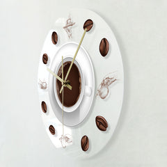 LED light transparent decorative wall clock