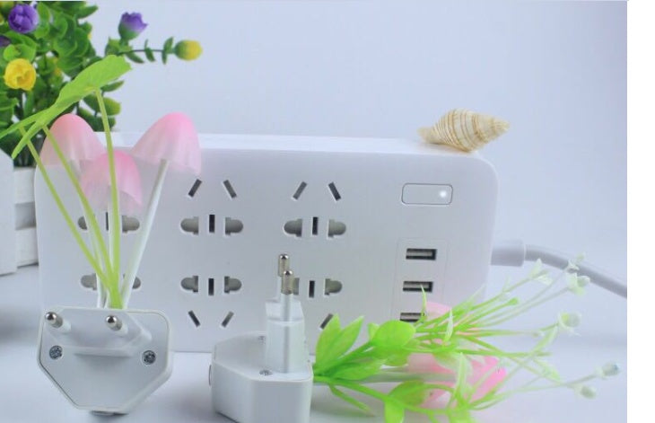 New LED Night Light Energy-saving Plug-in Induction Creative Mushroom Light For Home