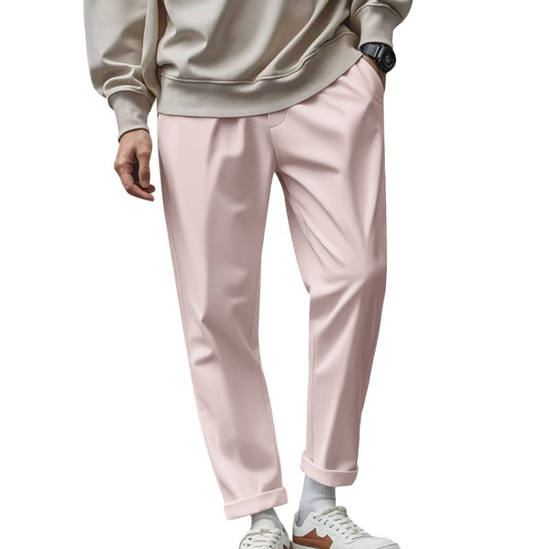 Pantalon pour homme avec poches, décontracté, ample, confortable, à séchage rapide, avec ceinture nouée