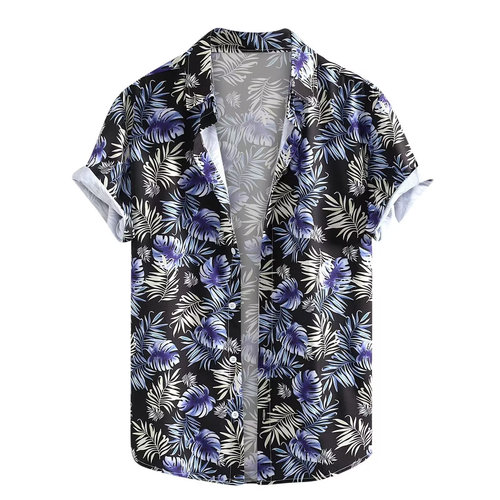 Camisa hawaiana de manga corta con estampado 3D de verano para hombre