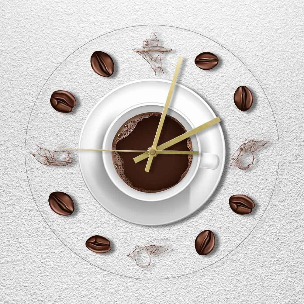 LED light transparent decorative wall clock
