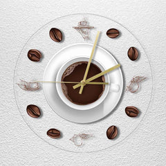 LED light transparent decorative wall clock