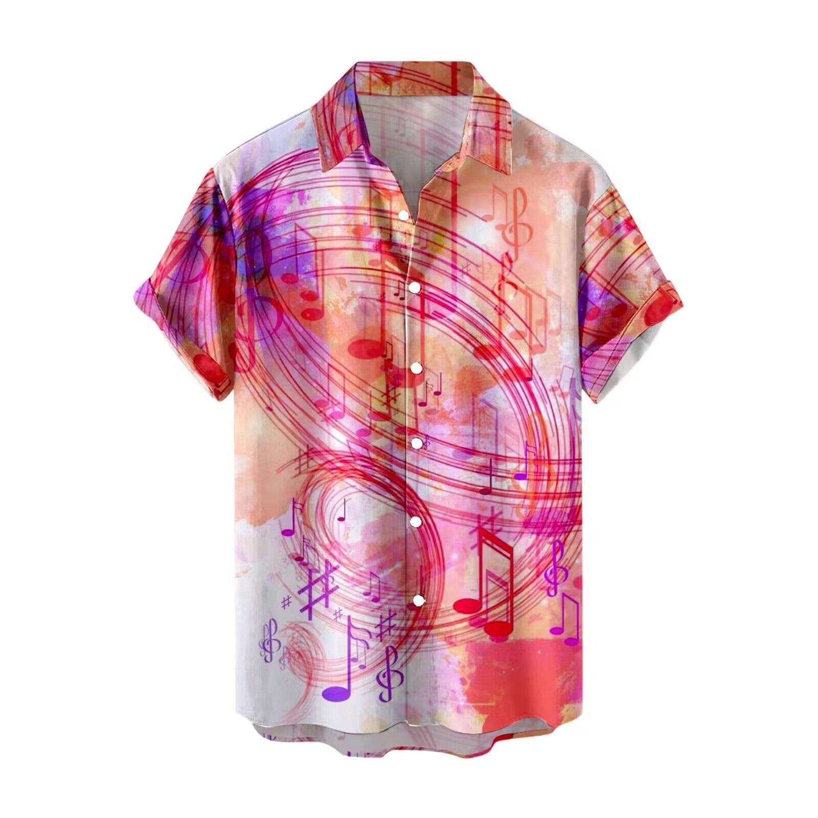 Camisa hawaiana de manga corta con estampado 3D de verano para hombre