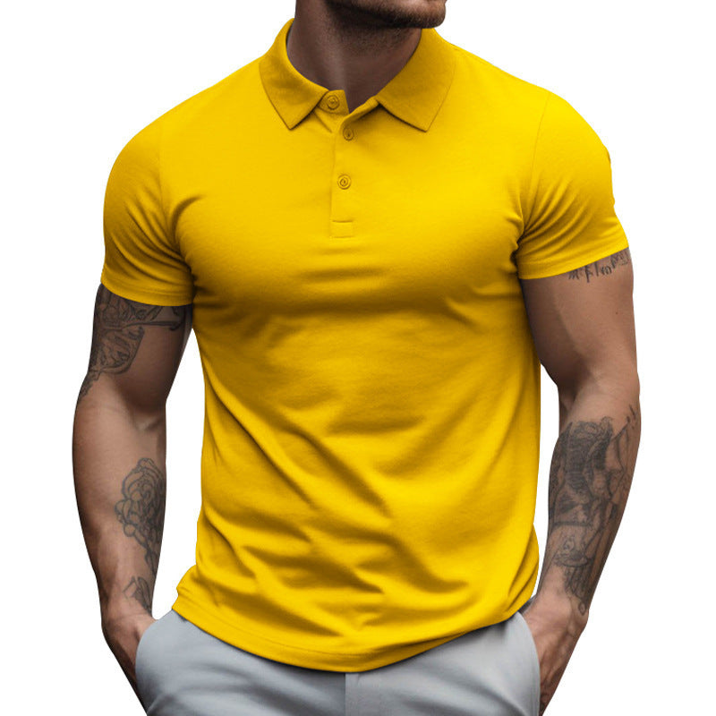 Men's Oversized Collar Solid Color T-shirt
