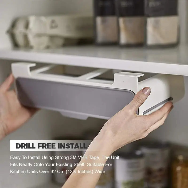Estante de especias de cocina autoadhesivo para montar en la pared, debajo del estante, organizador de especias para botellas de condimentos, estante de almacenamiento de cocina