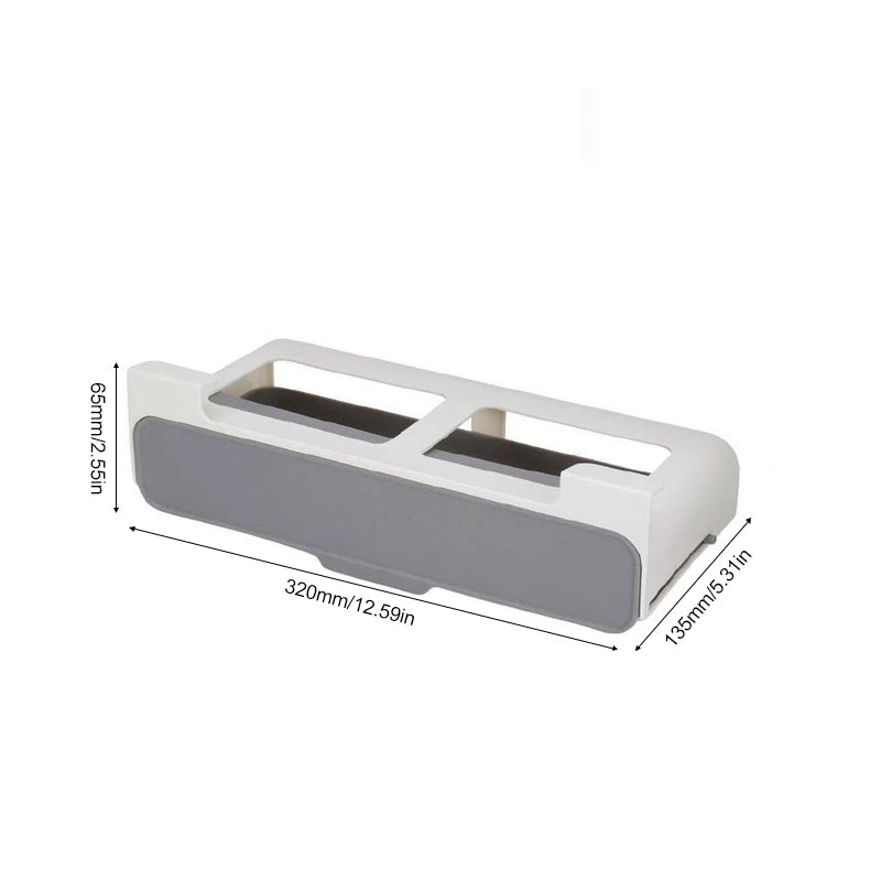 Estante de especias de cocina autoadhesivo para montar en la pared, debajo del estante, organizador de especias para botellas de condimentos, estante de almacenamiento de cocina