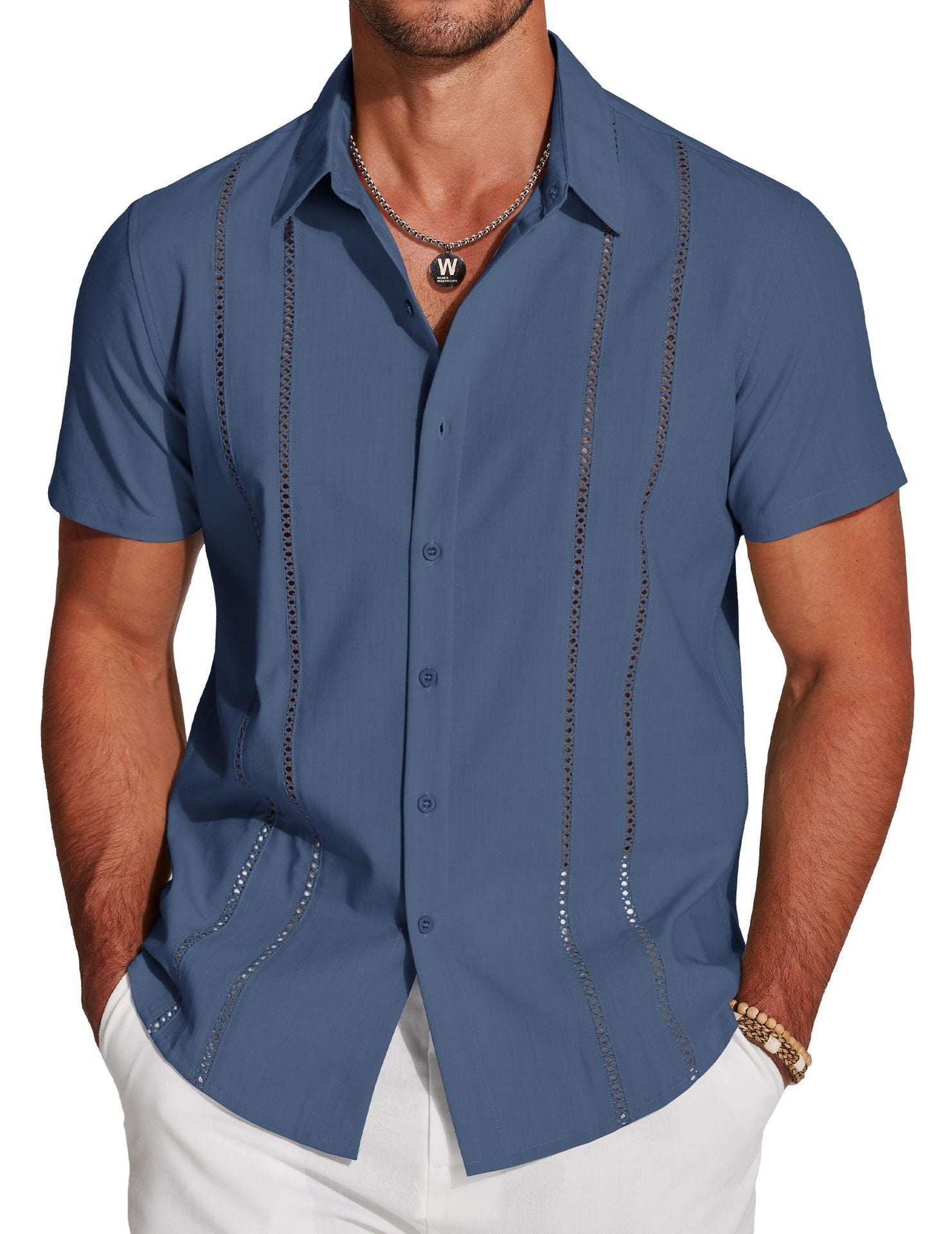 Chemise hawaïenne à manches courtes pour homme, impression numérique 3D, motif vacances