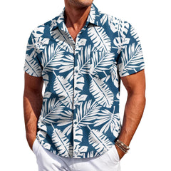 Chemise hawaïenne à manches courtes pour homme, impression numérique 3D, motif vacances