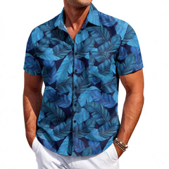 Chemise hawaïenne à manches courtes pour homme, impression numérique 3D, motif vacances