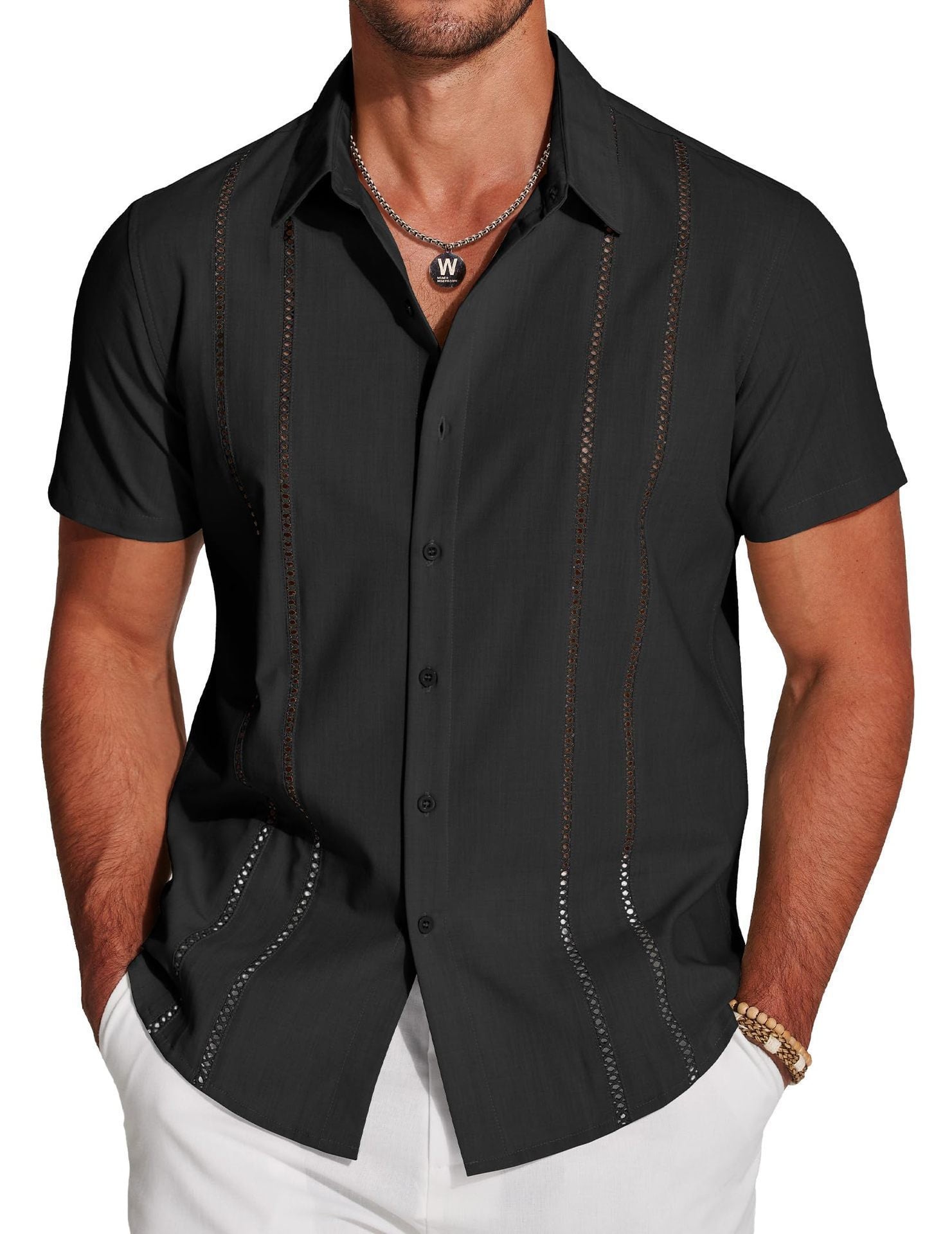 Chemise hawaïenne à manches courtes pour homme, impression numérique 3D, motif vacances