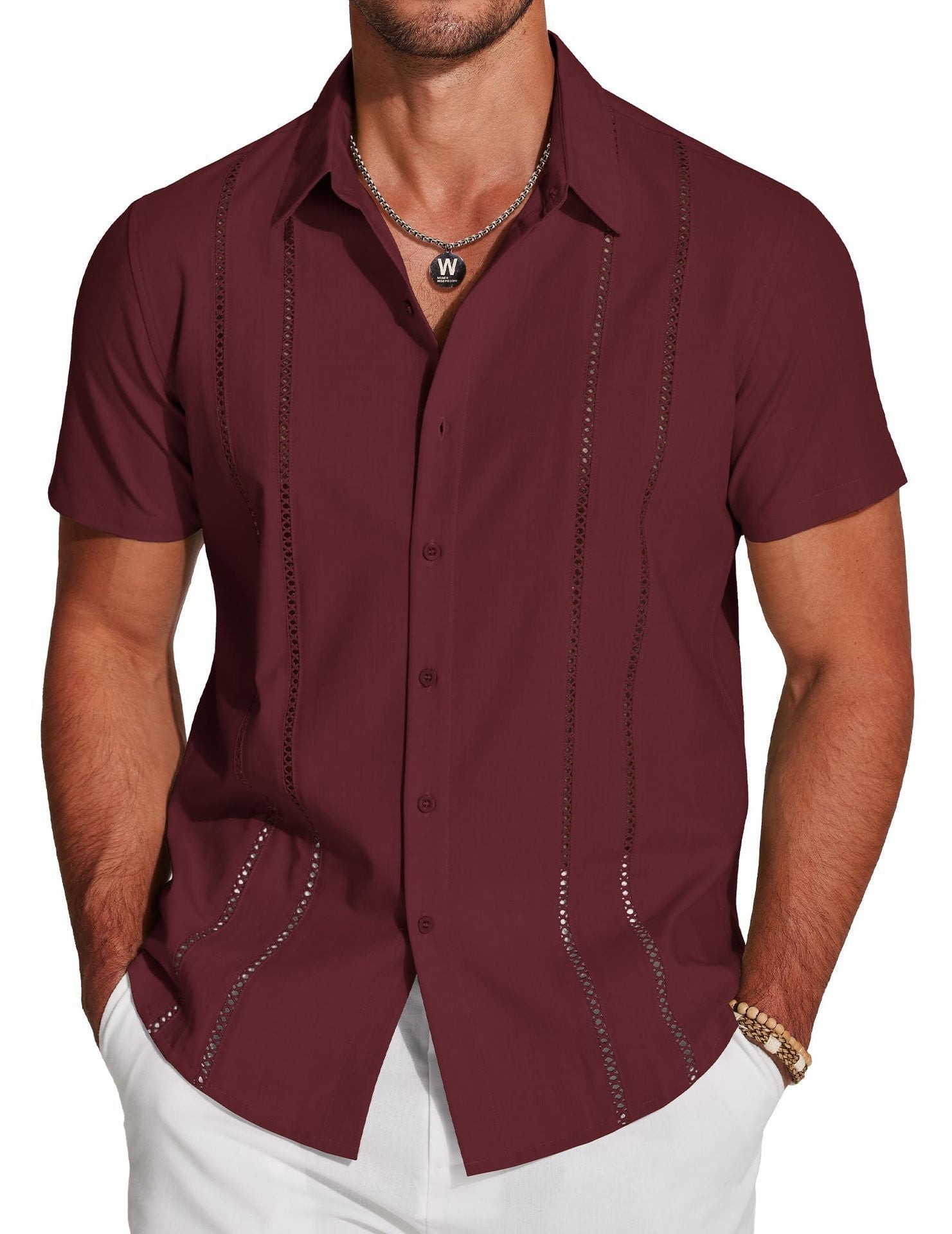 Chemise hawaïenne à manches courtes pour homme, impression numérique 3D, motif vacances