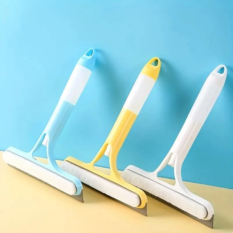 Miroir de nettoyage de vitres multifonction domestique avec arrosoir Grattoir à vitres 3 en 1