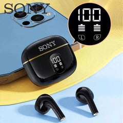 Auriculares inalámbricos Sony True con sonido estéreo HIFI, Bluetooth, pantalla táctil, para iPhone y Samsung. Cable para auriculares.