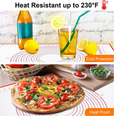 BUYYES 1PCS Tapis de cuisson en silicone Tapis de pétrissage Tapis de pâte Pizza Gâteau Pâte Maker Cuisine Cuisson Grill Antiadhésif Gadgets Ustensiles de cuisson