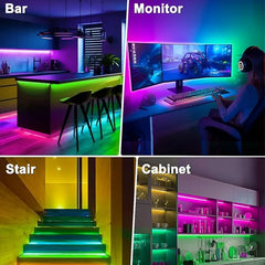 USB Led Strip Lights  RGB LED Light Smart APP Control for TV Backlight Christmas Party Home Decor Lighting Ribbon Tape for Room